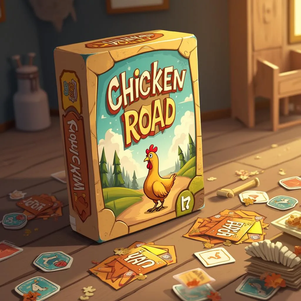 Chicken Road game box and components