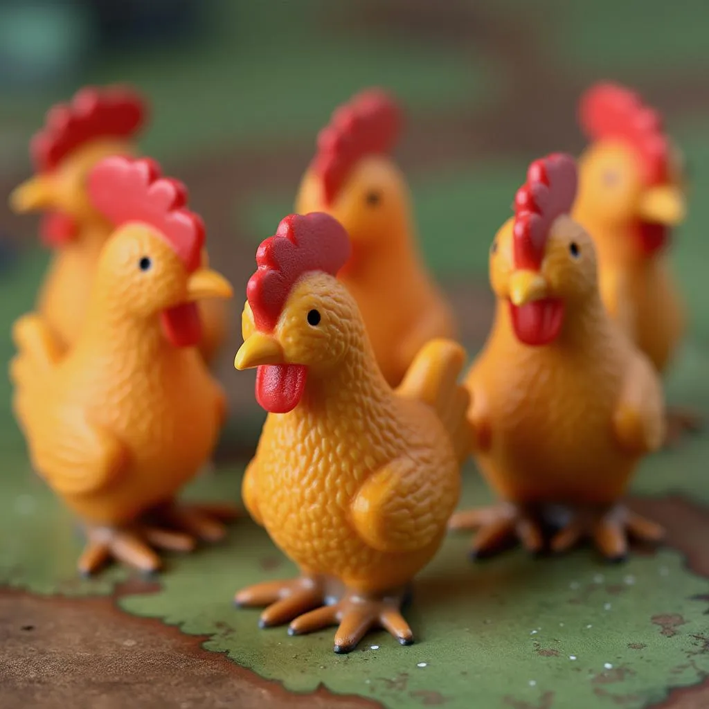 Custom Chicken Road game pieces